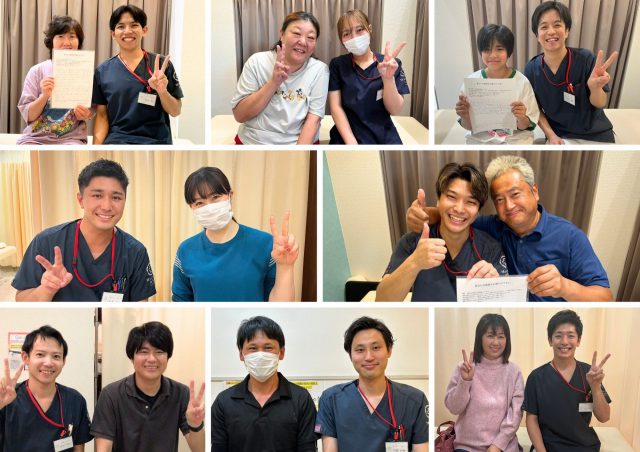 お客様の喜びの写真